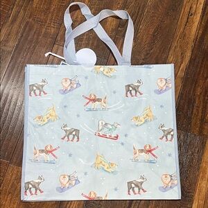 Marshalls Playful Animal Print  Tote Bag - Light Blue